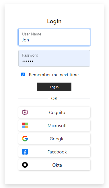 A screenshot of a login screen Description automatically generated