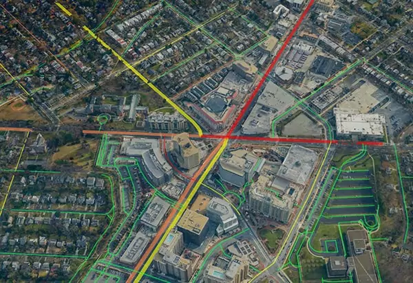 DC traffic overlay